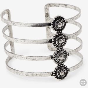 Forever 21 antic silver cuff bracelet